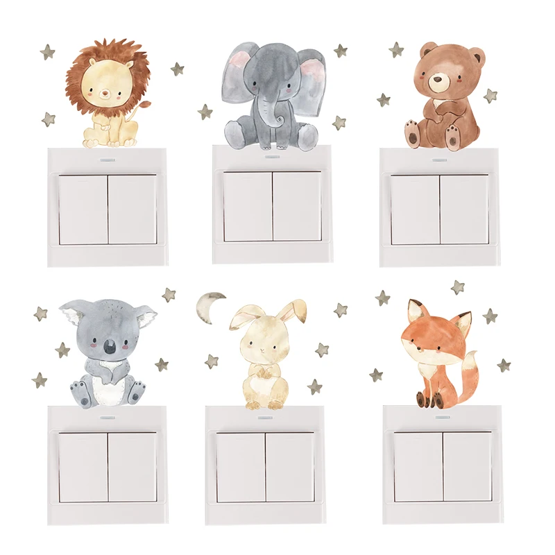Baby Nursery Furniture Sets - 6 шт./компл., цветные наклейки в стиле
