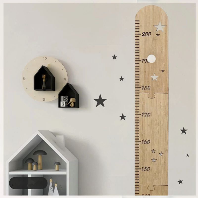 Baby Nursery Vinyl - 5 листов, скандинавская деревянная детская линейка