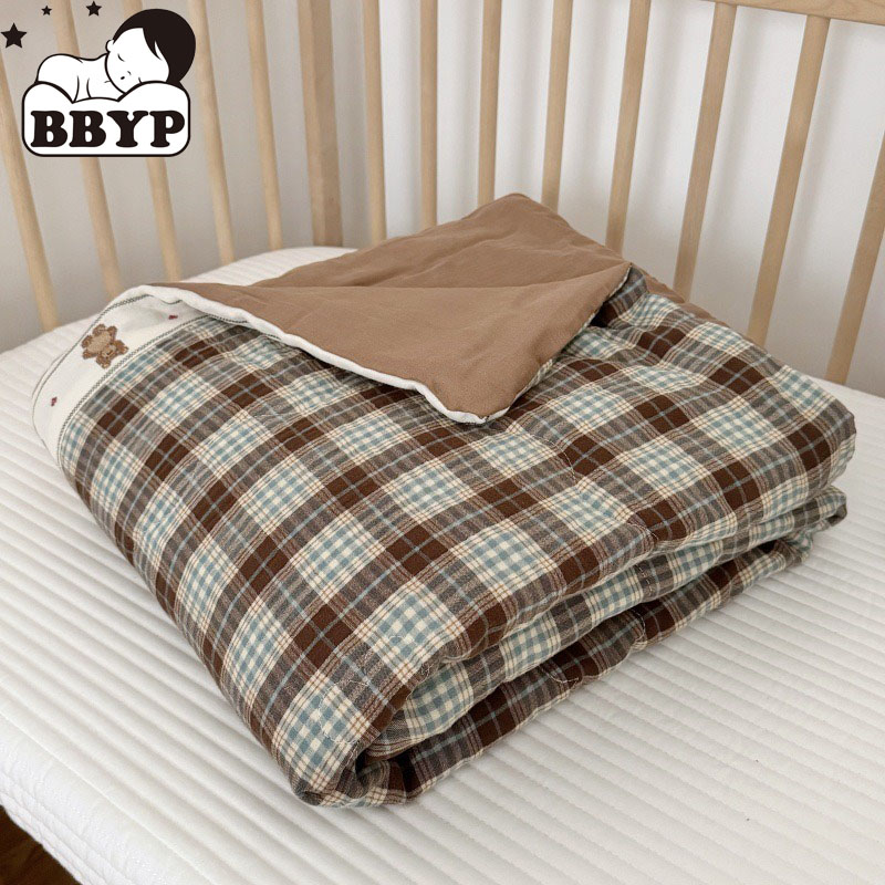 Baby Nursery Quilts - Льняное одеяло с дышащей сеткой для