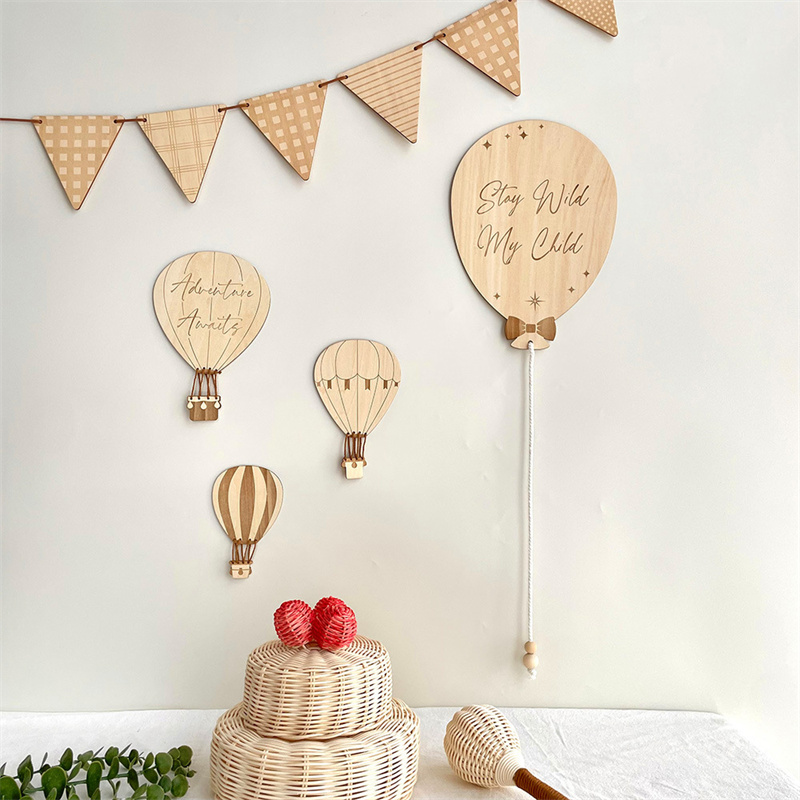 Baby Nursery Wall Decor - Деревянные наклейки на стену в скандинавском