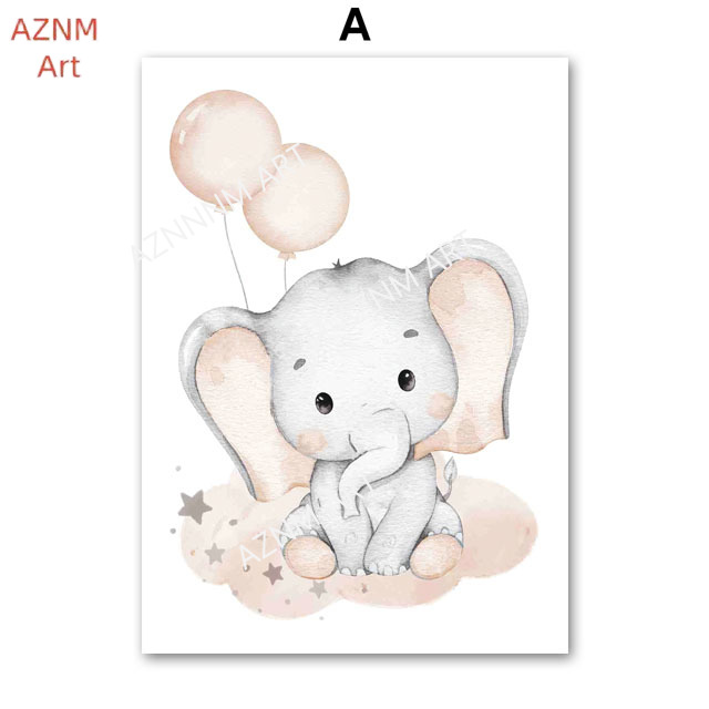Постеры с изображением слона,  – обзор и цена Baby Nursery Wall Decor