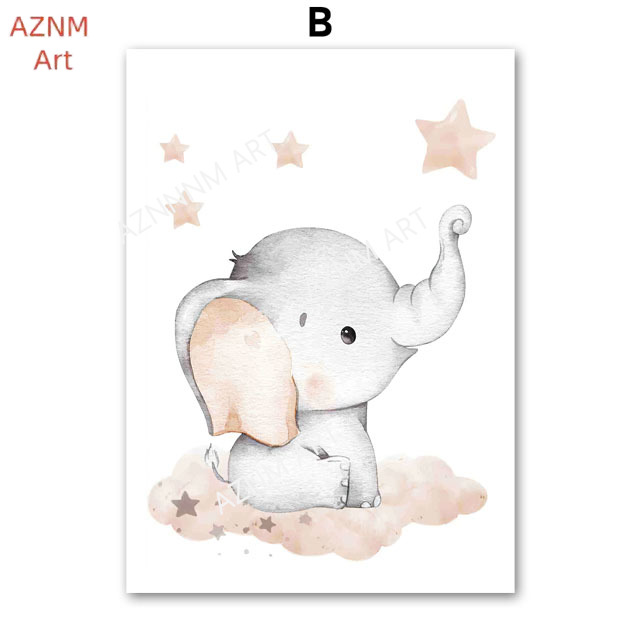 Постеры с изображением слона,  – обзор и цена Baby Nursery Wall Decor