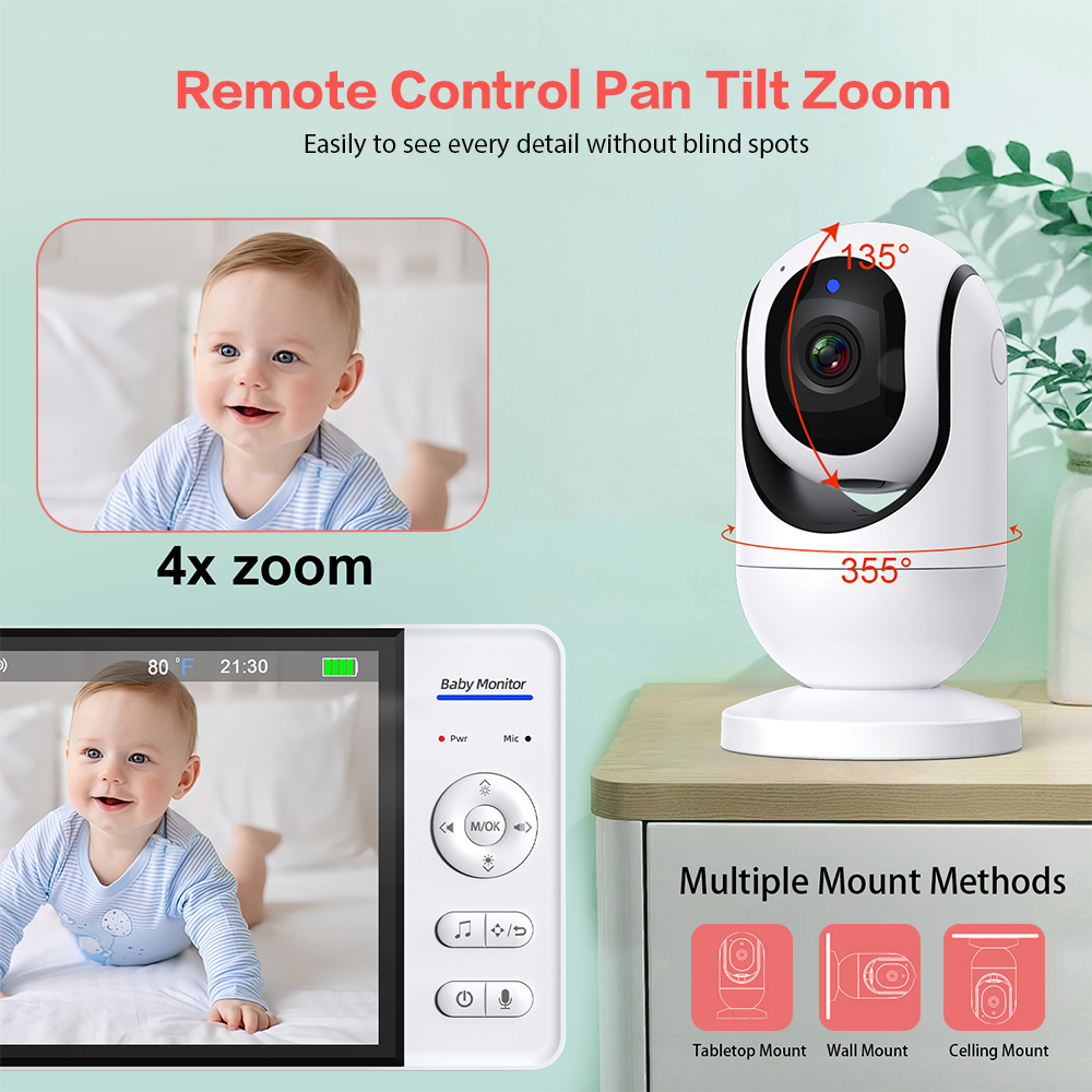 Видеоняня, 7 дюймов, 1080P HD, – обзор и цена Baby Nursery Camera