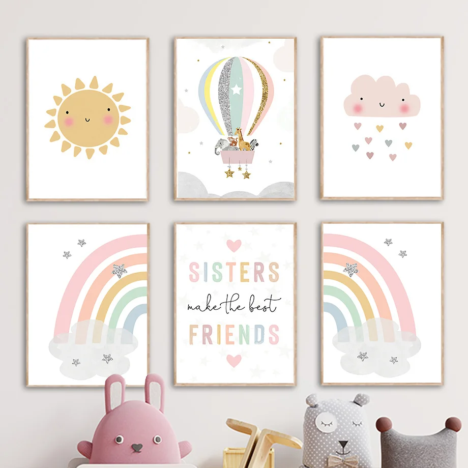 Постеры и принты с изображение – обзор и цена Baby Nursery Wall Decor