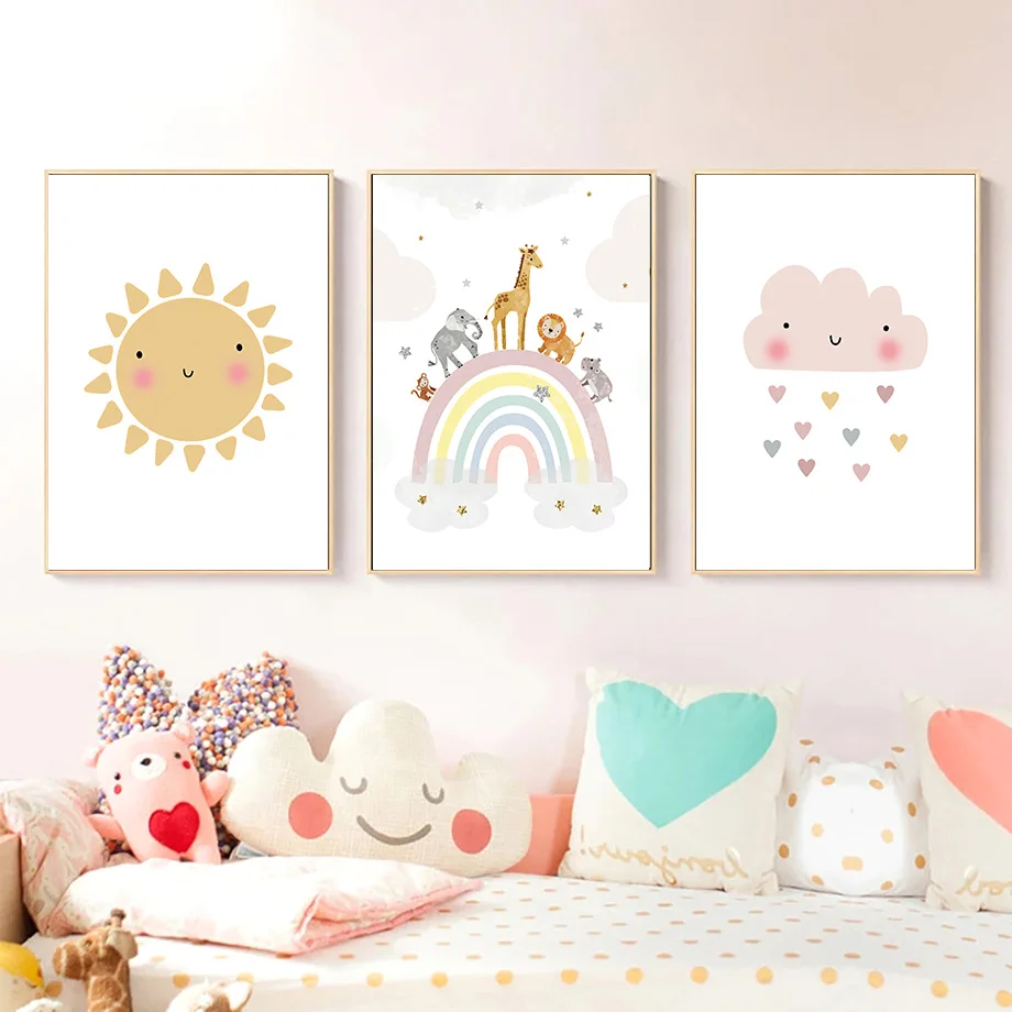 Постеры и принты с изображение – обзор и цена Baby Nursery Wall Decor