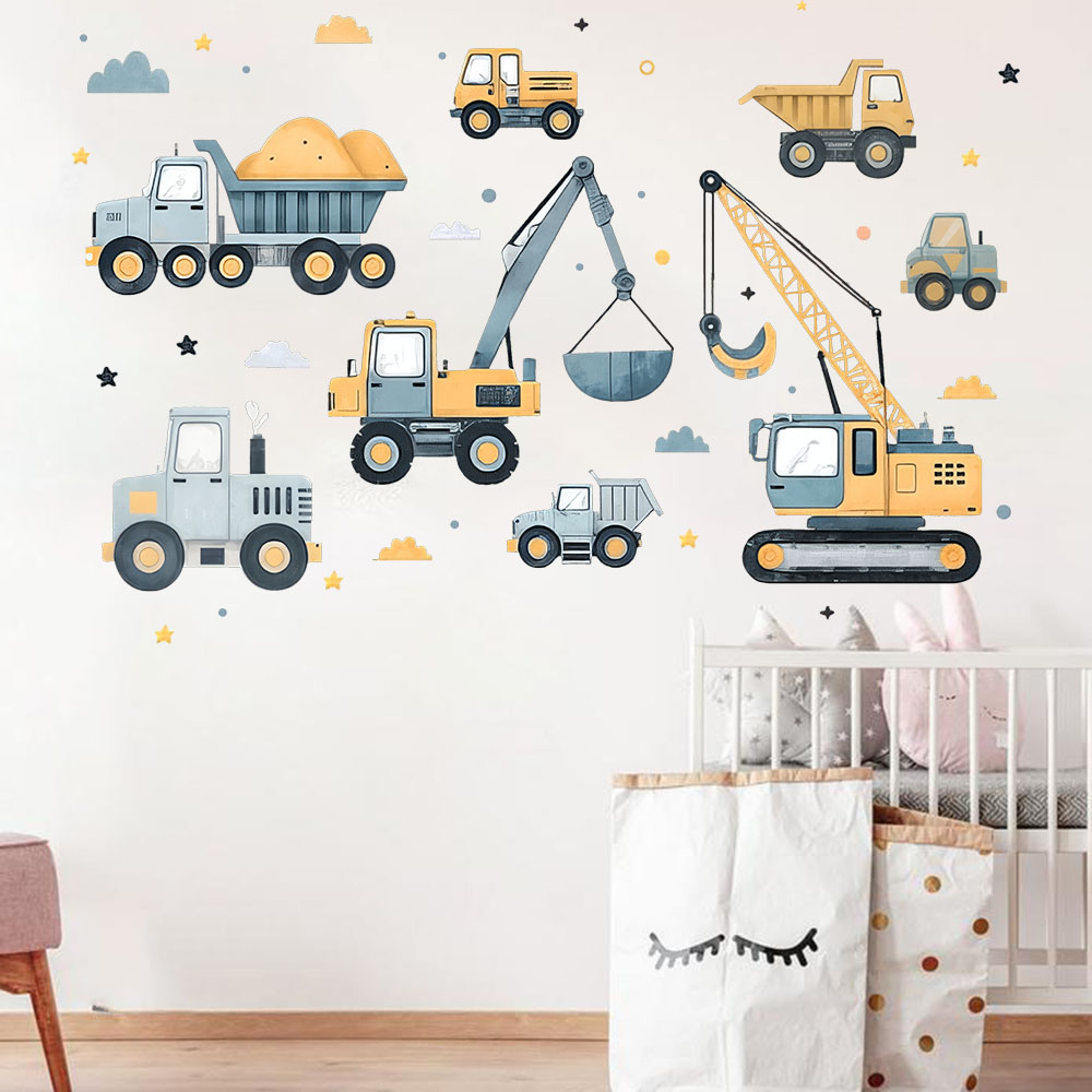Набор автомобилей-экскаваторов – обзор и цена Baby Nursery Vinyl