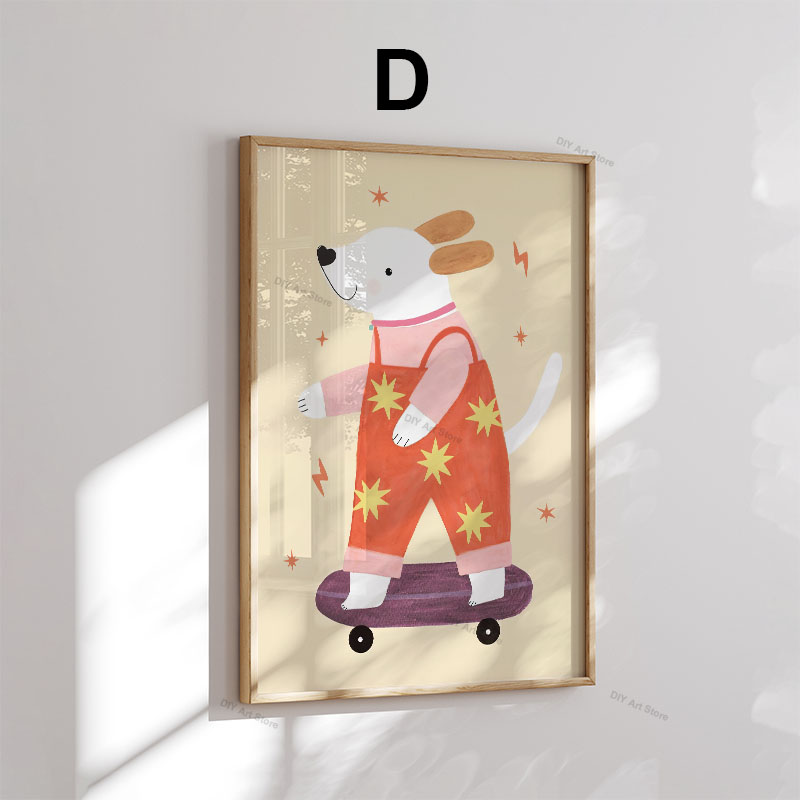 Забавные мультяшные животные:  – обзор и цена Baby Nursery Wall Decor