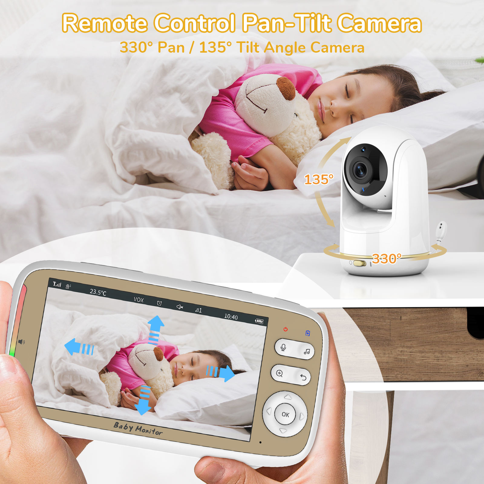 Видеоняня VB803 PRO HD 720P с  – обзор и цена Baby Nursery Camera