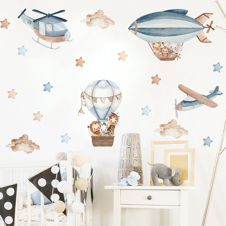 Акварельные животные, воздушны – обзор и цена Baby Nursery Vinyl