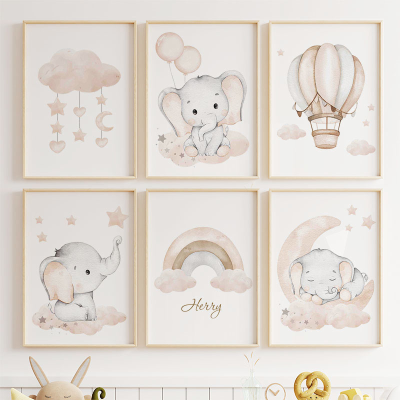 Милый слон, горячий воздушный  – обзор и цена Baby Nursery Wall Decor